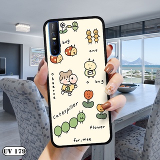 Ốp lưng  Vivo V15 Pro - Lưng nhám viền dẻo in 2D