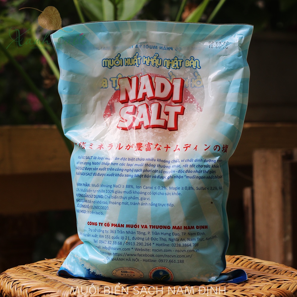 [NSC] Muối Hạt Xuất Khẩu Nhật Bản- Nadi Salt- Muối Biển Sạch Nhiều Vi Khoáng [Xanh Suốt]