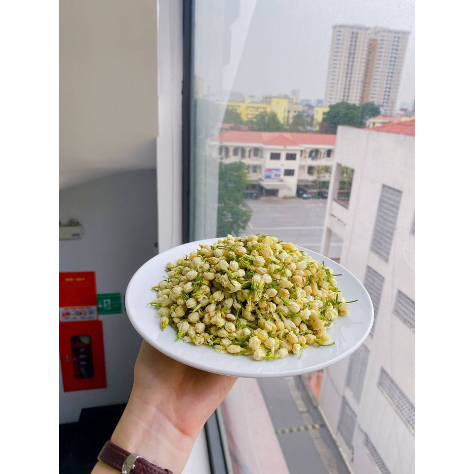 Trà Hoa Nhài Sấy Khô Nguyên Bông Trắng Đẹp Thượng Hạng - gói 20gr