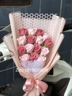 Hoa sáp thơm bó 15 bông
