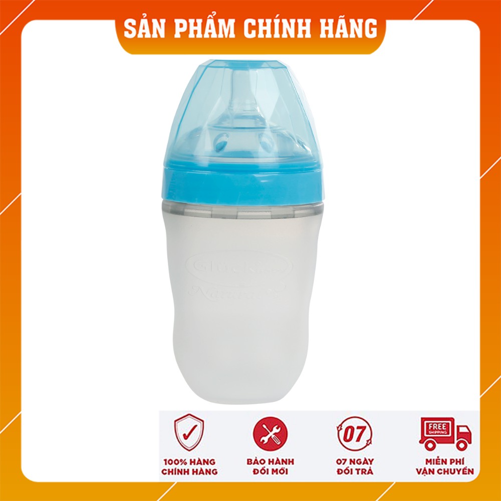 Bình sữa Silicon Kim Cương MMD 240ml cho bé từ 3 tháng tuổi