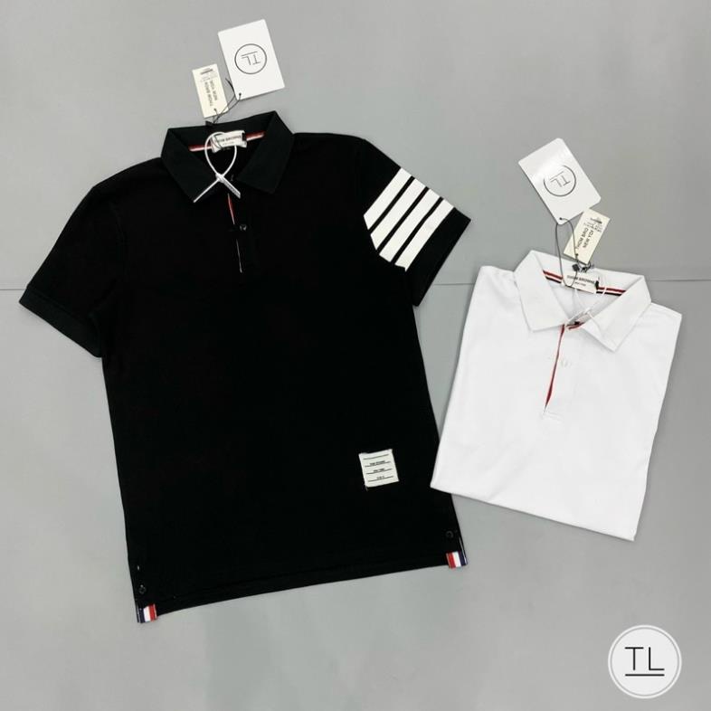 Áo Phông Nam THOM cao cấp phối màu trẻ trung - Áo Polo Đơn Giản Cho Nam
