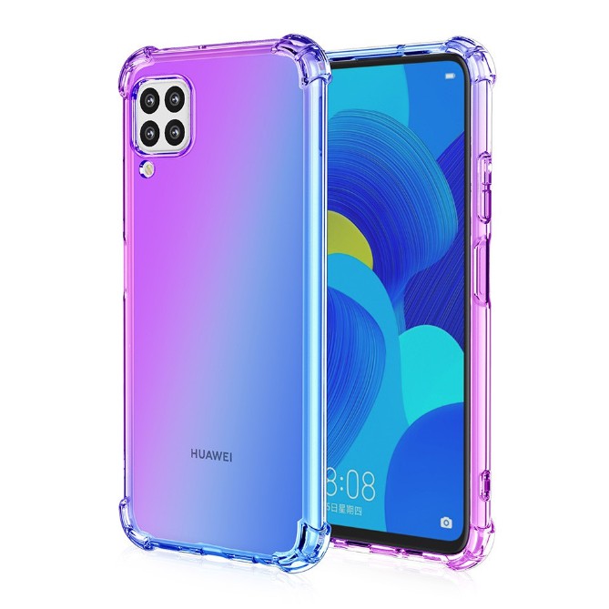 Ốp điện thoại mềm có đệm khí bảo vệ 4 góc chống trượt màu gradient dành cho Huawei Nova3i/ Nova7i/ Nova4/ Nova5/ Nova2i | BigBuy360 - bigbuy360.vn