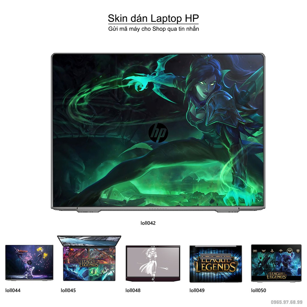 Skin dán Laptop HP in hình Liên Minh Huyền Thoại _nhiều mẫu 6 (inbox mã máy cho Shop)