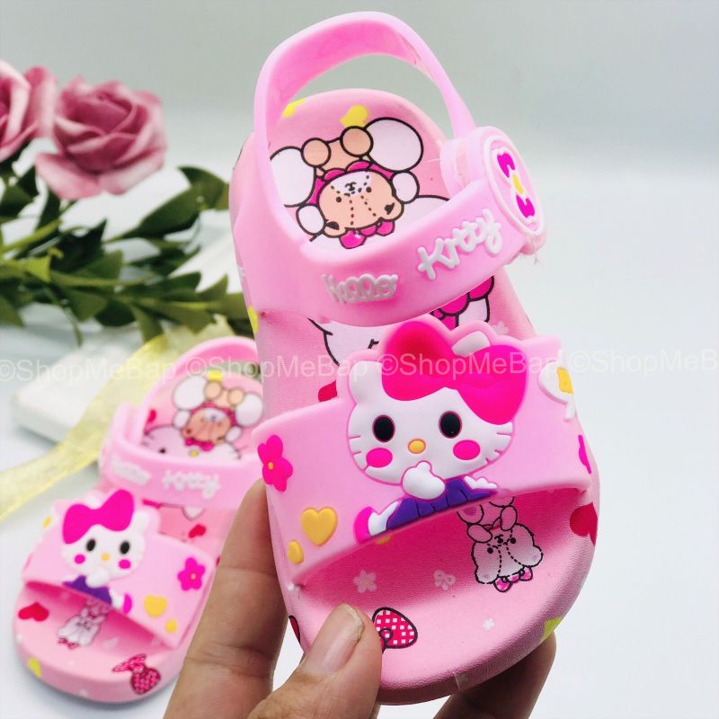 Dép tập đi 3D hellokity sắc nét siêu mềm siêu êm cho bé gái