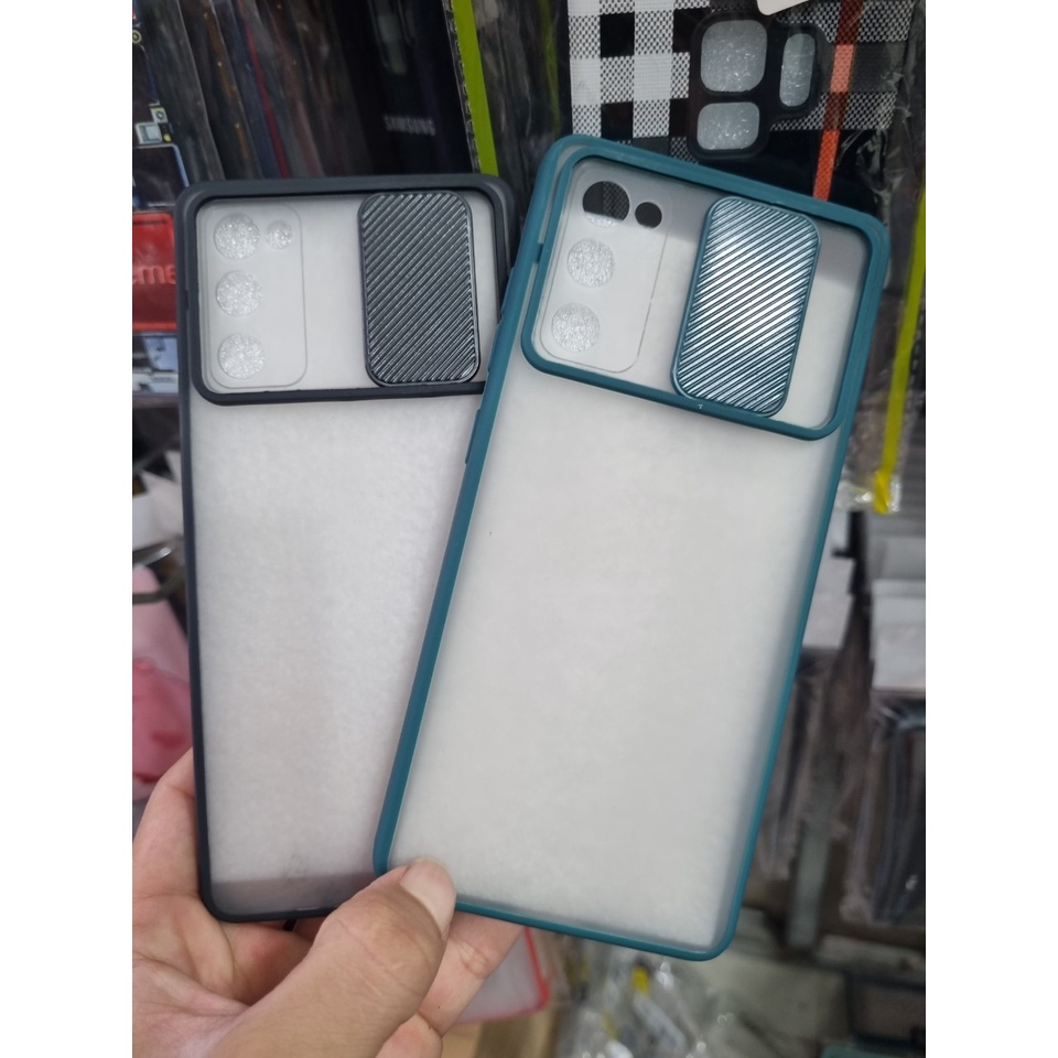 Ốp lưng điện thoại Samsung Galaxy S20 FE nhựa cứng cao cấp trong nhám viền silicon đa màu có case bảo vệ camera
