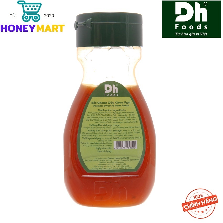 Sốt Chanh Dây Chua Ngọt 200g Dh Foods DHSCH16 Mô Tả Sản PhẩmHONEYMART