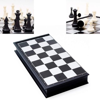 Bộ cờ vua nam châm đen trắng - Size L ROYALCHESS