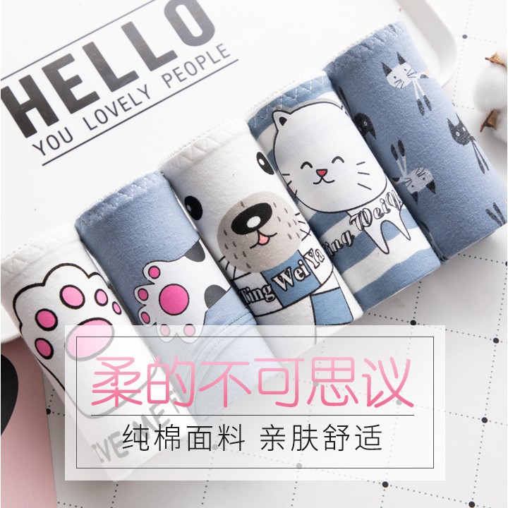 Quần Lót Tam Giác In Hình Mèo Dễ Thương Cho Bé Gái | BigBuy360 - bigbuy360.vn