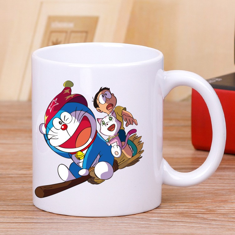 Cốc sứ uống trà cà phê in hình Doraemon nhiều mẫu dễ thương- phim hoạt hình vui nhộn