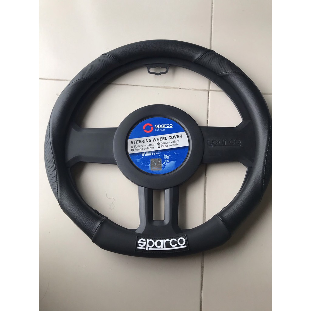 BỌC VÔ LĂNG SPARCO CHÍNH HÃNG CAO CẤP-116BK ( DCUT CHO XE ERTIGA,XL7, SELTOS...)