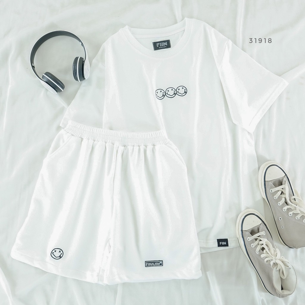 Set thun mặt cười nhiều màu form rộng dễ mặc basic unisex - Made by Fiin