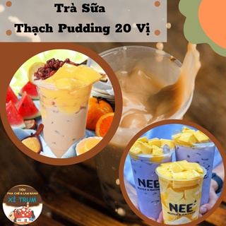 💥Set 6 Cốc Lớn 350ML💥 Trà Sữa Pudding 22 Vị Trứng, Socola, Dâu, Matcha Với Công Thức Trà Sữa Phân Tầng CỰC HOT Từ XITRUM