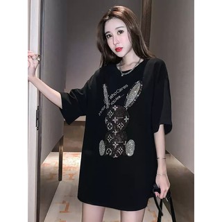 Áo thun Thỏ dập đá lấp lánh loại 1 [ẢNH THẬT+VIDEO]