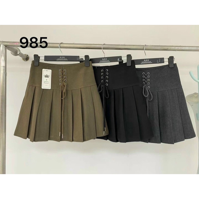 Chân váy tenis xếp ly dáng ngắn đan dây CV6034 - NhiNhi Shop