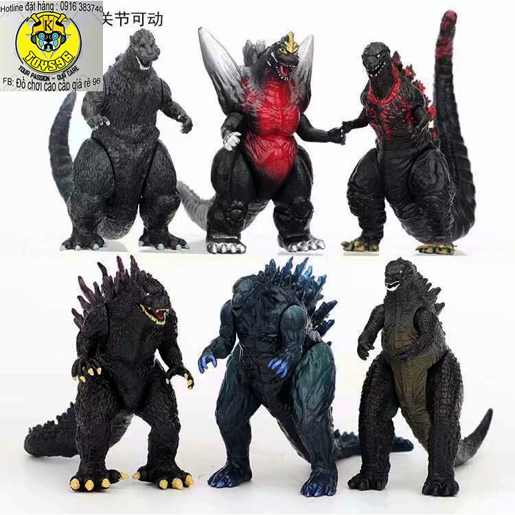 Set 6 Mô hình Godzilla