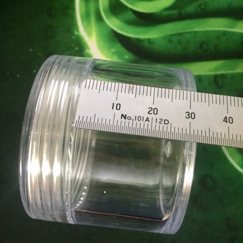 10 Hũ nhựa tròn trong có lót 50g _ChaiLoHuMyPham