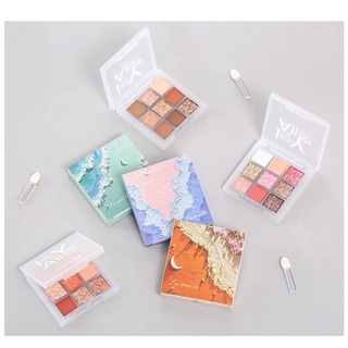 Bảng phấn mắt nhũ lì 9 ô vuông lameila baby