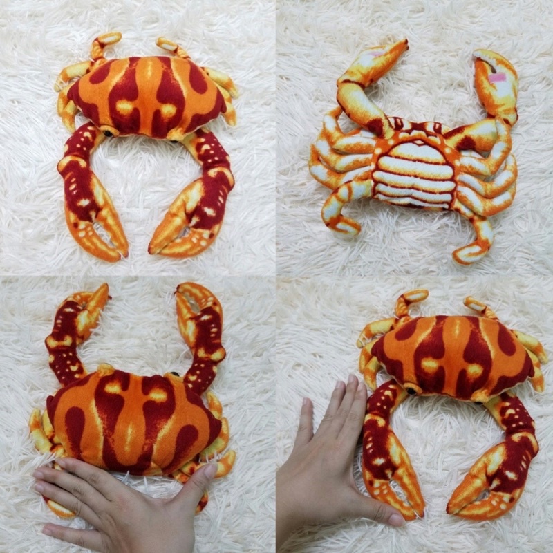 Gấu bông con tôm cua hoàng đế 3d giống như thật