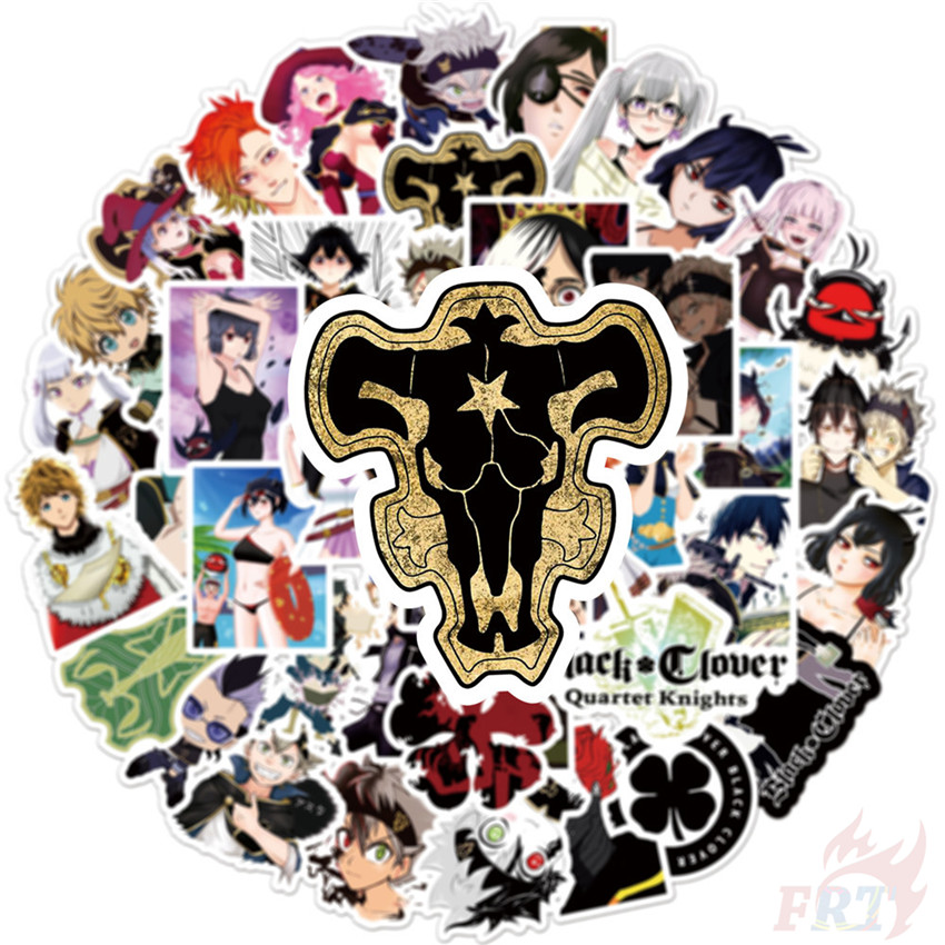 Bộ 50 cái decal dán trang trí hình anime Asta Noell Silva trong anime chống nước DIY