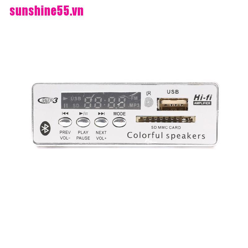 【Sunvn】BT SD USB FM Aux Radio MP3 Player Integrated Car USB Bluetooth MP3 Deco