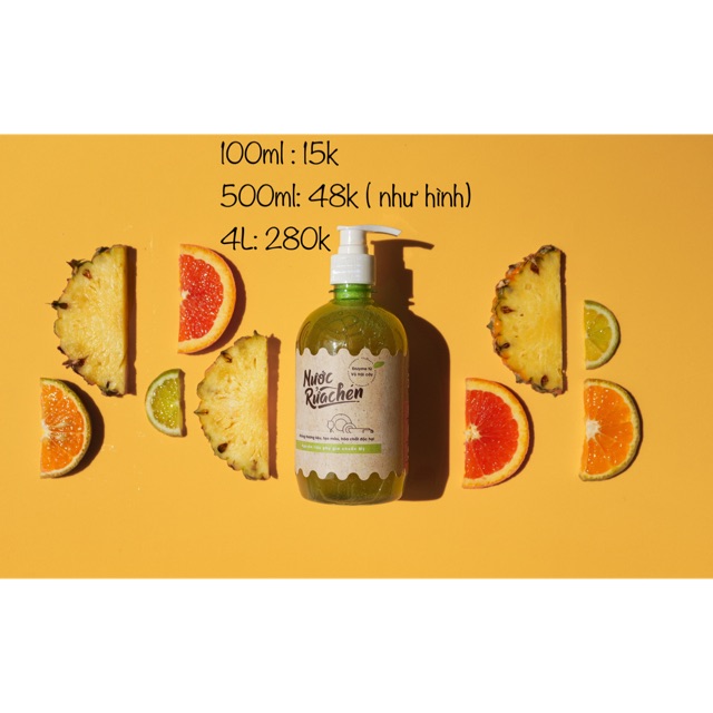 Nước rửa chén enzyme sinh học Fuwa3e 100ml/500ml