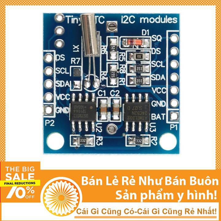 Module Thời Gian Thực DS1307 + 24C32 (RTC / I2C)