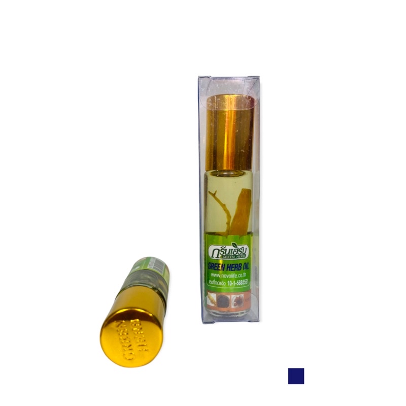 Tinh dầu lăn Nhân Sâm và thảo dược Green herbal oil 8ml Thái lan