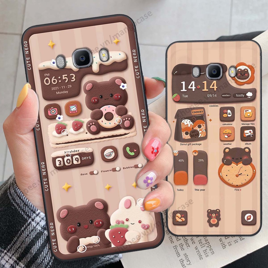 Ốp lưng Samsung J5 / J7 2016 / J510 J710 hình gấu, thỏ, đồng hồ cute dễ thương