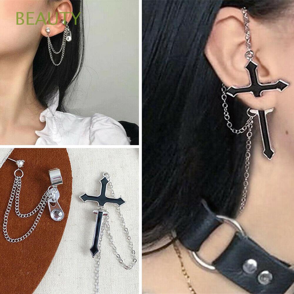 BEAUTY 1PC European Style Fashion Brincos Party Jewelry Vintage Cross Earrings