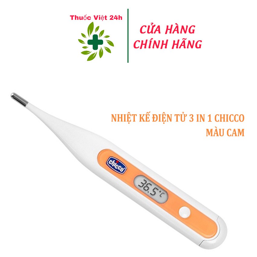 Nhiệt kế điện tử 3 in 1 Chicco cho trẻ và gia đình - Màu ngẫu nhiên, không được chọn màu - thuocviet24h