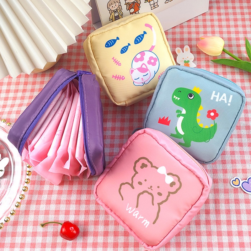 Túi Đựng Mỹ Phẩm Cỡ Lớn Họa Tiết Hoạt Hình Xinh Xắn Tiện Lợi