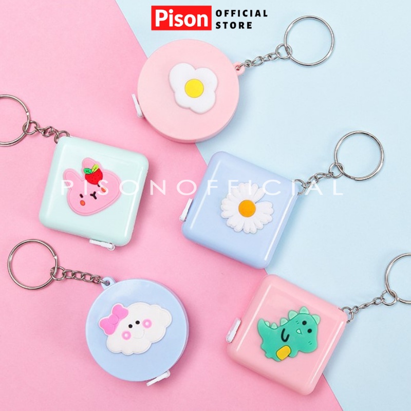 Thước dây cuộn rút tự động Pison hoạt hình nhiều mẫu - PK003 - 01 cái