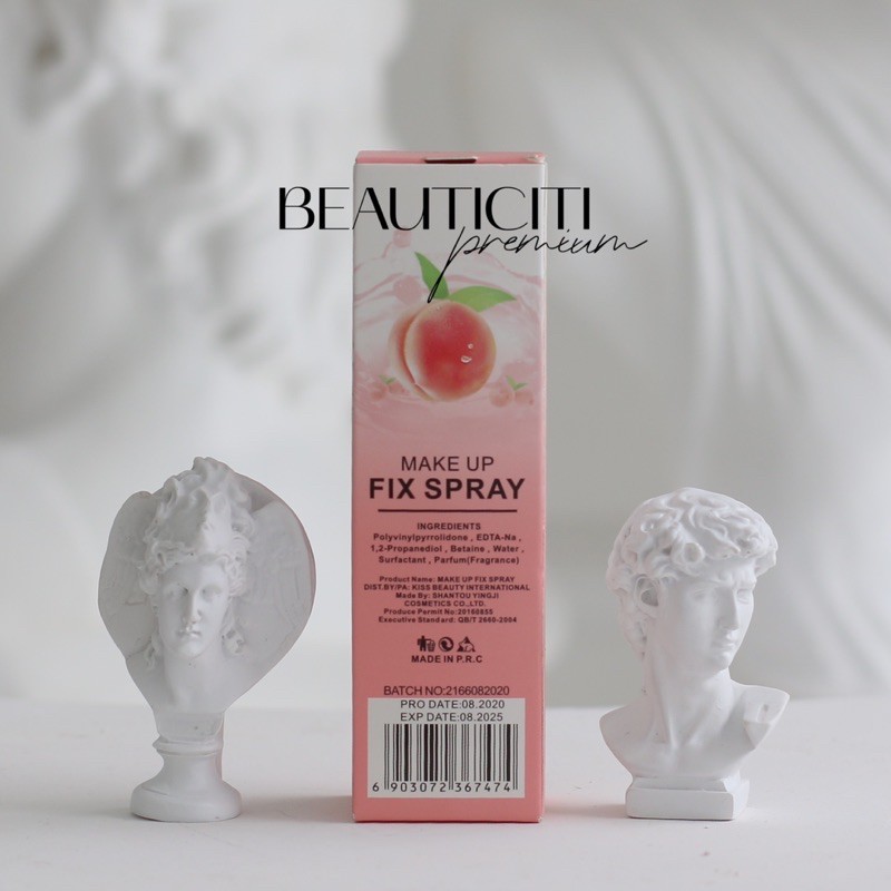 XỊT KHOÁ NỀN MAKEUP FIX SPRAY PEACH KISS BEAUTY 75ML | BigBuy360 - bigbuy360.vn