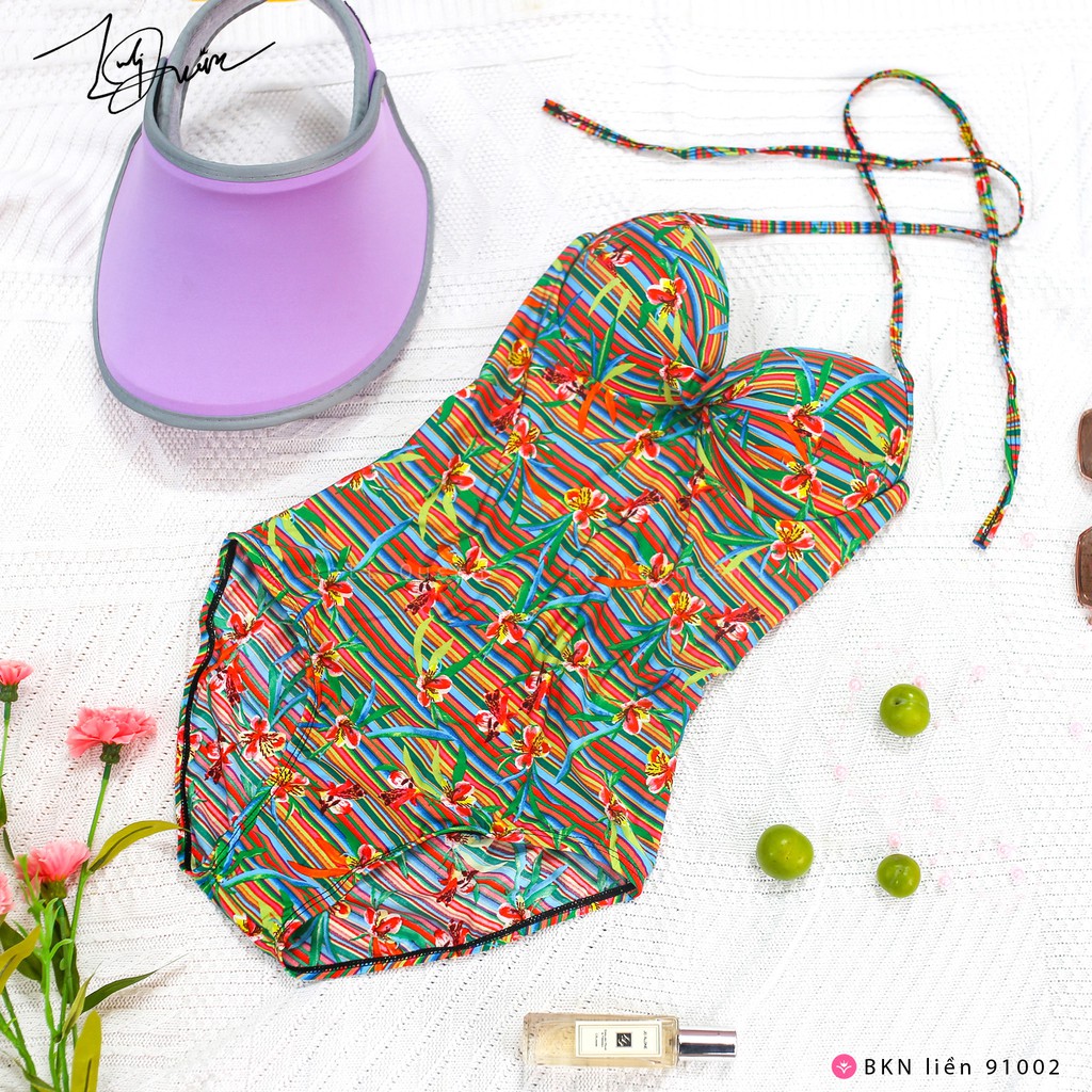 Bikini liền cup ngực dây cổ sexy quyến rũ BKN91002