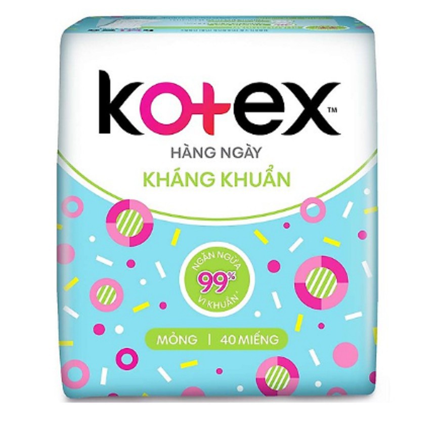 Băng vệ sinh Kotex hằng ngày hương tự nhiên (40 miếng)