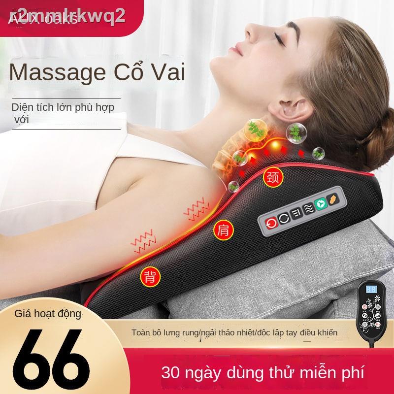 ✔♂Gối thoái hóa đốt sống cổ Oaks Dụng cụ massage tạo tác điện tự động nhào bóp thắt lưng người lớn và