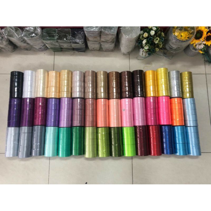 Ruy băng trơn giá rẻ 1cm. 2cm. 4cm