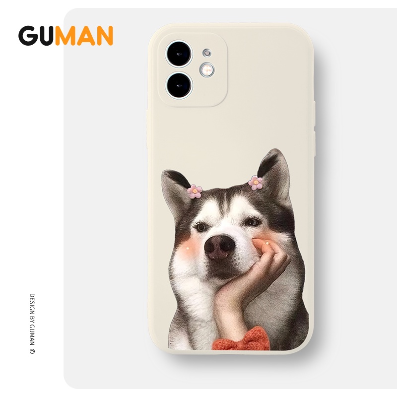 Ốp lưng GUMAN mềm ngộ nghĩnh cặp đôi dễ thương đẹp cho iPhone 14 13 12 11 Pro Max SE 2020 X XR XS 8 7 ip 6S 6 Plus kute XYB613