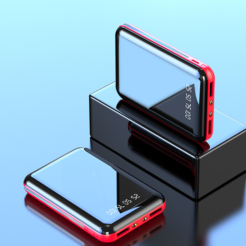 Sạc dự phòng Power Bank 50000mAh Mini Dual USB Port Charging Mirror Screen Digital Display