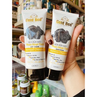 Sữa rửa mặt than hoạt tính detox gold bee - hàng chính hãng