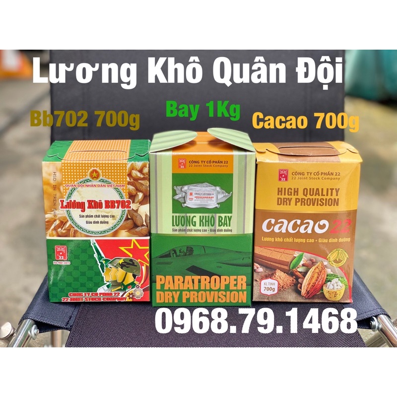 Bộ 3 Hộp Lương Khô Bay + BB702 + Cacao