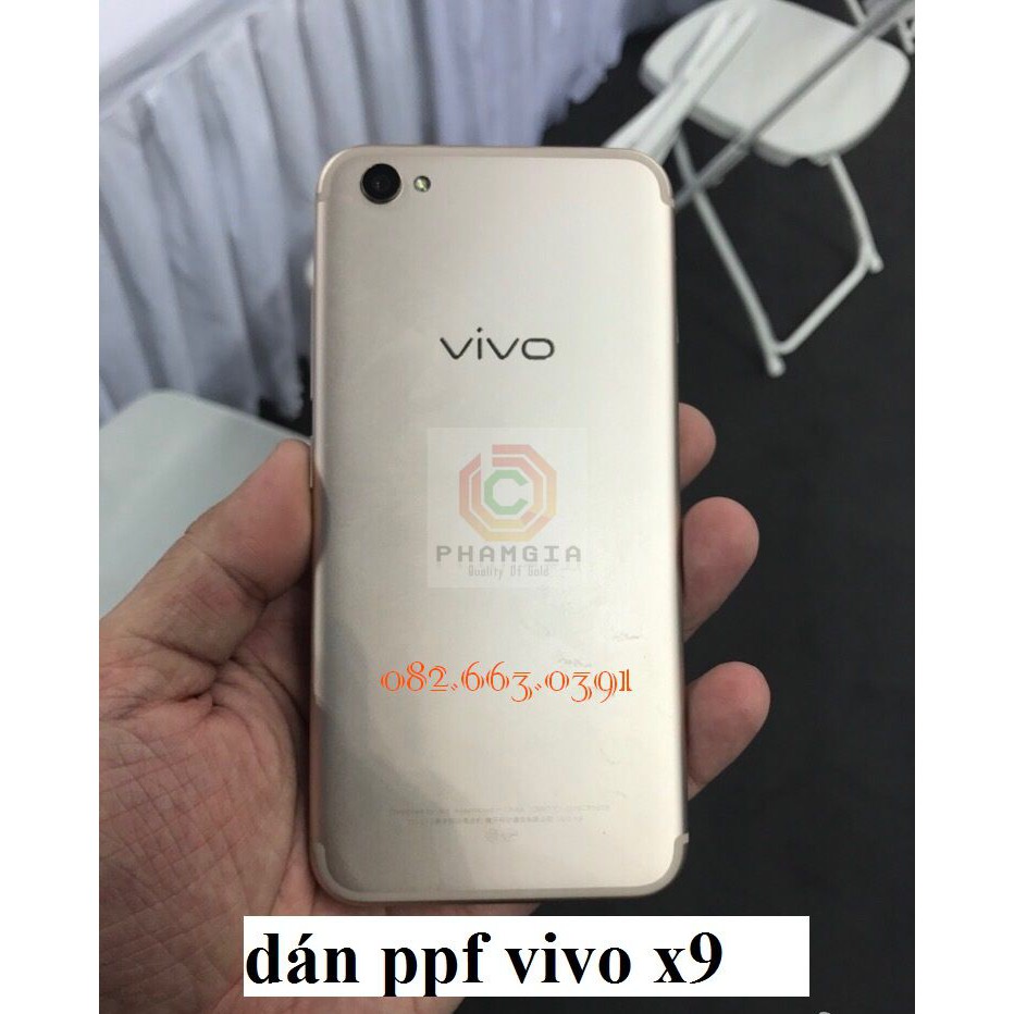 Dán PPF Vivo X9 bóng, nhám-màn hình, mặt lưng, mặt lưng full viền