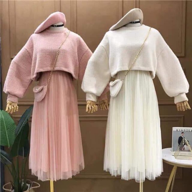 (sẵn) Set váy công chúa 3 món hàng Quảng Châu có hình thật