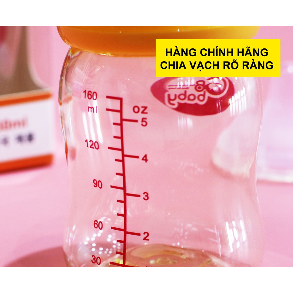 Bình Sữa Cổ Rộng GB BABY PPSU 160ml, 180ml, 240ml Chống Sặc