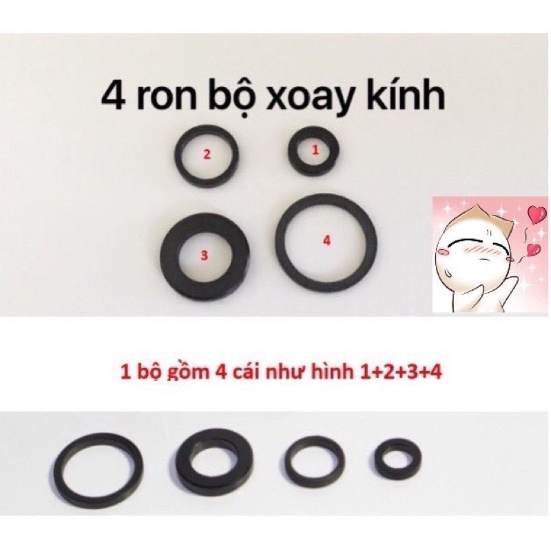 Bộ Ron Xoay Kính xe máy Quay Gập 360 độ