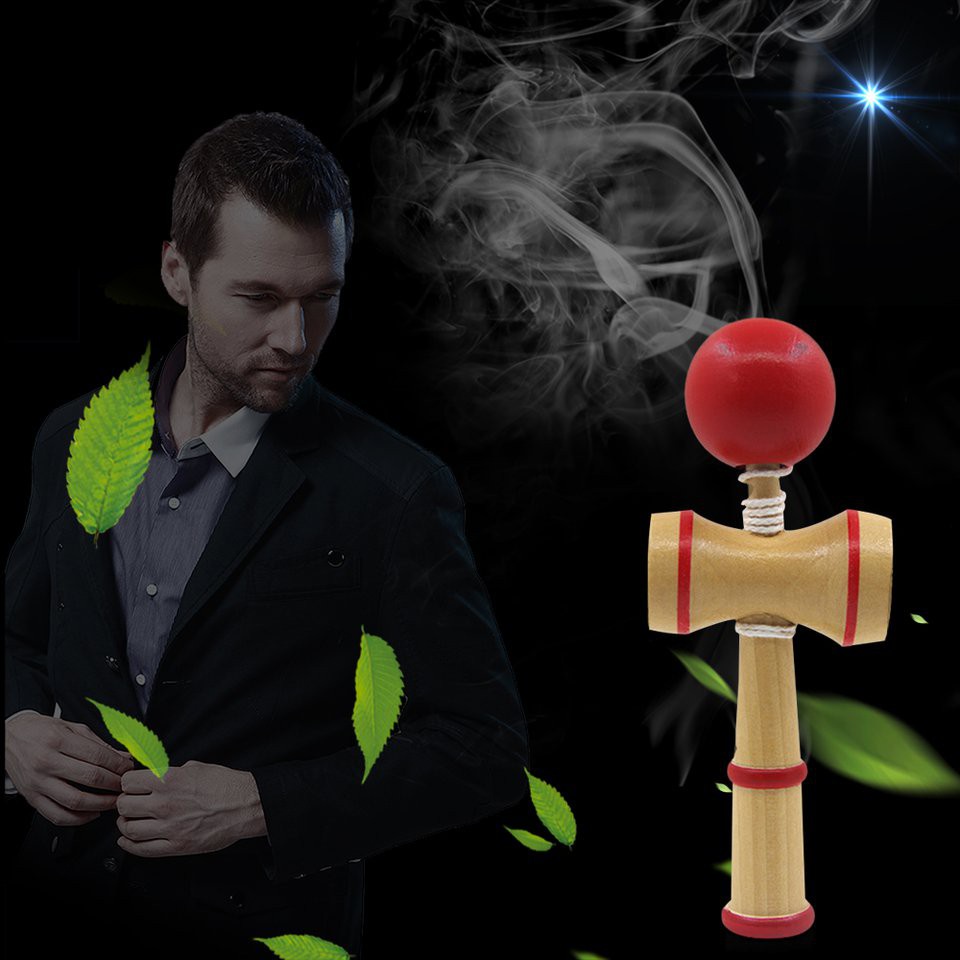 Đồ chơi búa gỗ Kendama cỡ trung bình bằng gỗ cho trẻ em và người lớn tập khả năng phối hợp