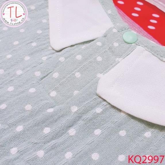 Thời Trang Trẻ Em - Body suit chấm bi cho bé gái – Quần Áo Bé Trai - Bộ Bé Trai - Quần Áo Bé Gái - Bộ Bé Gái