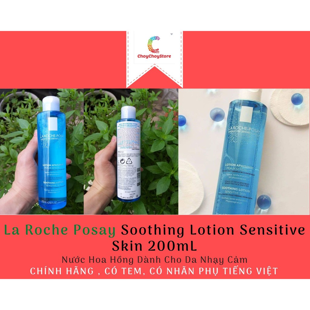 [TEM CTY] La Roche Posay Soothing Lotion Sensitive Skin 200mL - Nước Hoa Hồng Dành Cho Da Nhạy Cảm