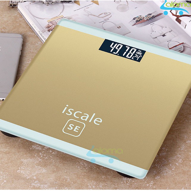 Cân sức khỏe điện tử 180kg kiểu dáng iphone ISCALE SE-GOLD